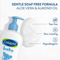 Thumbnail for Cetaphil Baby Wash & Shampoo with Organic Calendula, Tear Free, Paraben, Colorant and Mineral Oil Free, 13.5 Fl. Oz
