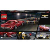 Thumbnail for LEGO 76903 Speed Champions Chevrolet Corvette C8.R Race Car and 1969 CC Racing Model, Toy Cars Building Kit for Kids 8 Plus Years Old, 2 Sports Models