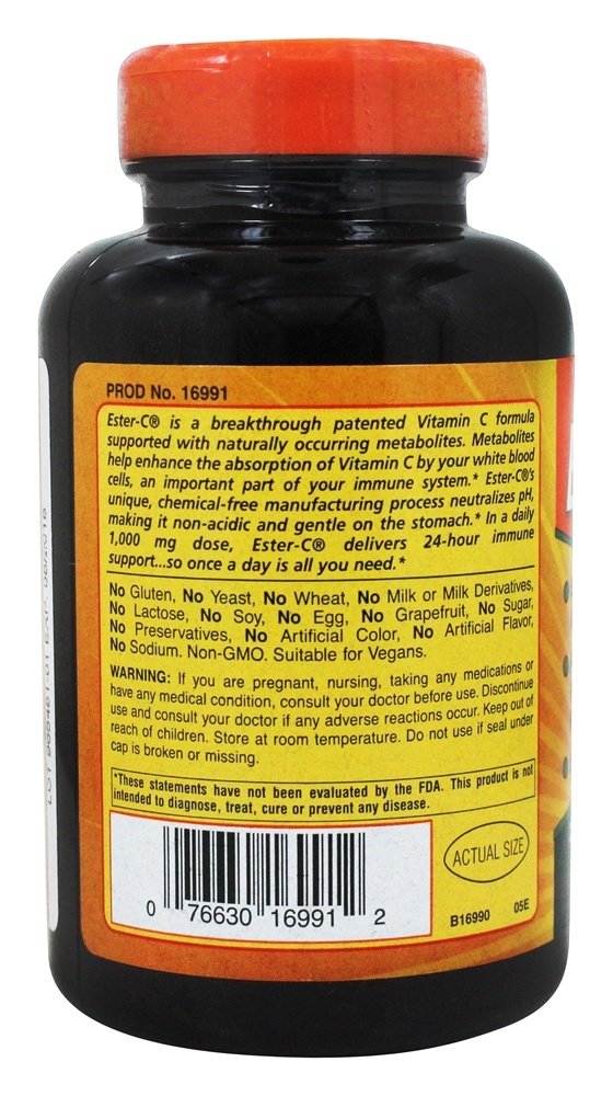 American Health Products - Ester C 500, 500 mg, 225 veg tablets