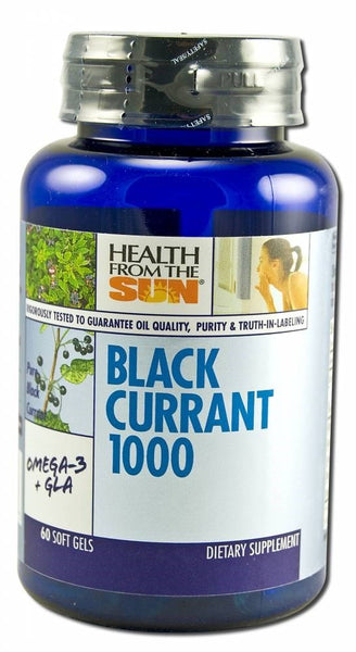 HEALTH FROM THE SUN BLACK CURRANT OIL,1000 MG, 60 CAP2