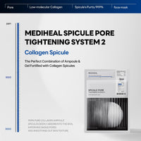 Thumbnail for Mediheal Collagen Spicule 3000ppm Intensive Serum – Micro Needle Serum for Pore Care, Soothing & Skin Texture Improvement, 2-Step,Collagen Spicule Ampoule and Gel Mask Set,Skin Booster,10pcs