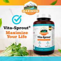 Thumbnail for Maximum Living - Vita-Sprout Whole-Food Multivitamin & Phytonutrient Blend - 120 Capsules
