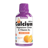 Thumbnail for Bluebonnet Nutrition Liquid Calcium Citrate Magnesium Citrate, Vitamin D3, Bone Health, Gluten Free, Soy free, milk free, kosher, 16 Fl Oz, 32 Servings, Orange Flavor, 16 Fl Oz (Pack of 1)