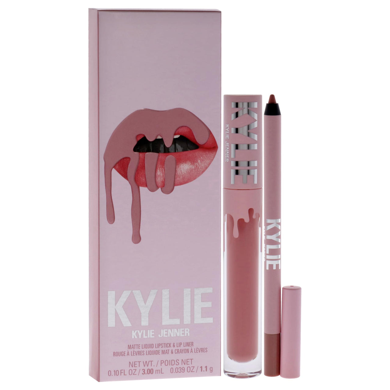 Matte Lip Kit - 300 Koko K by Kylie Cosmetics for Women - 2 Pc 0.10oz Matte Liquid Lipstick, 0.03oz Lip Liner