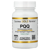 Thumbnail for California Gold Nutrition PQQ, 20 mg, 30 Veggie Softgels
