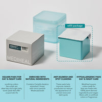 Thumbnail for (Only Refill) Mediheal Madecassoside Blemish Pad (100) - Cotton Facial Toner Pads for Anti Blemish to Improved Uneven Skin Tone - Vegan Gauze