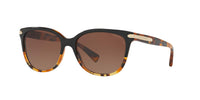 Thumbnail for COACH HC8132 Sunglasses, Black Tortoise Gradient/Brown Gradient Polarized, 57 mm