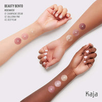 Thumbnail for Kaja Beauty Bento Collection - Bouncy Eyeshadow Trio | Plum Rosy Tones, Travel Size, 01 Rosewater, 2019 Allure Best of Beauty Award, 0.03 Oz