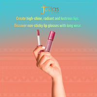 Thumbnail for Juvia's Place Long Lasting Non-Sticky Luscious High Shine Glow Lip Gloss Reflect Sis!, 16 oz, Deep Peachy Beige Brown, Creamy and Smooth