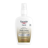 Thumbnail for Eucerin Daily Protection Face Lotion with Broad Spectrum SPF 30 Sunscreen, Face Sunscreen Moisturizes and Helps Protect Sensitive, Dry Skin, Fragrance Free, 4 Fl Oz (Packaging May Vary)