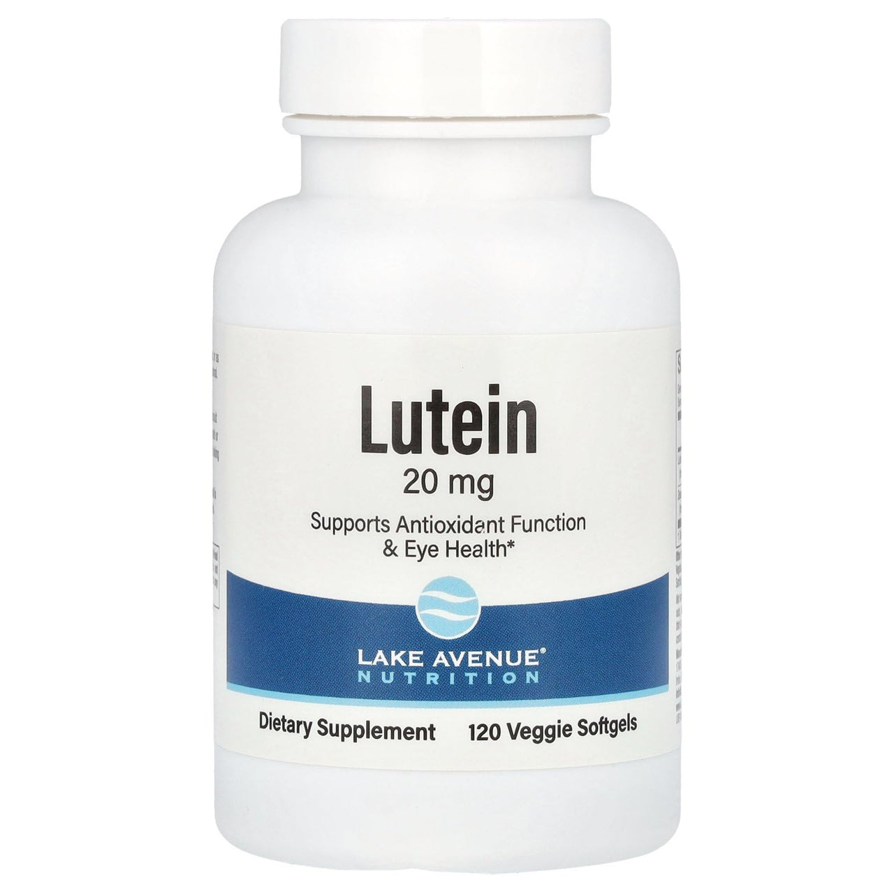 Lake Avenue Lutein - with Lutein & Zeaxanthin from Marigold Extract - Supports Antioxidant Activity & Eye Health - Vegetarian Friendly, Non-GMO - 20 mg - 120 Veggie Softgels