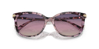 Thumbnail for COACH Sunglasses HC 8378 U 5777U6 Cl926 Iris Tortoise Purple Gra