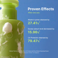 Thumbnail for BY WISHTREND] Green Tea & Enzyme Milky Foaming Wash 140g, Papain, Grain Milk Complex, Hydrating, Pore Cleansing, for Sensitive
