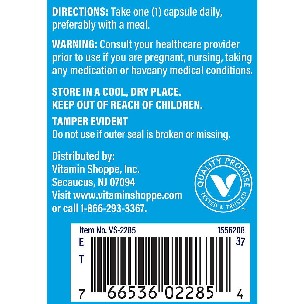 The Vitamin Shoppe Biotin 1MG - Hair Growth, Skin Health & Nail Strength Support, High Potency B Vitamin (100 Capsules)