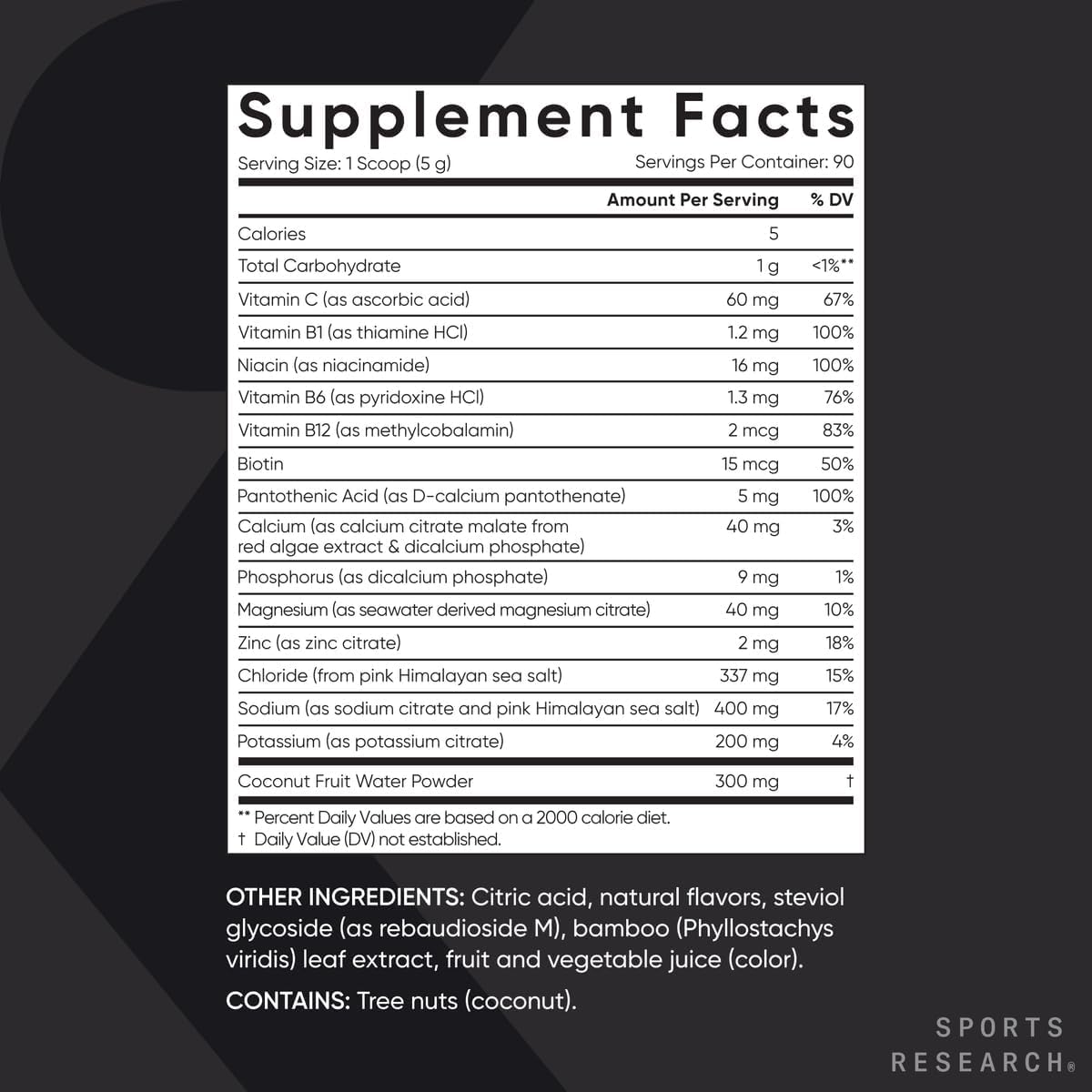 Sports Research® Hydrate Jars - Sugar-Free & Naturally Flavored with Vitamins, Minerals, and Coconut Water - Supports Hydration - Raspberry Lemonade