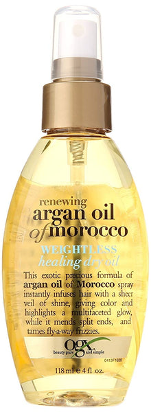 Organix Ogx Moroccan Argan Oil Weightless Dry Oil, 4 oz.