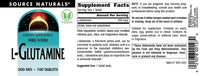 Thumbnail for Source Naturals Free Form L-Glutamine - 500mg - 100 Tablets