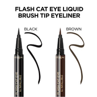 Thumbnail for L'Oreal Paris Makeup Infallible Flash Cat Eye Waterproof Liquid Eyeliner, Black, 0.44 oz.