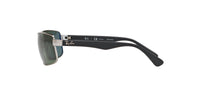 Thumbnail for Ray-Ban RB3478 Rectangular Sunglasses, Gunmetal/Green Polarized, 60 mm