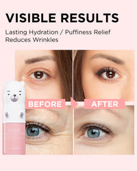 Thumbnail for The SAEM Iceland Hydrating Collagen Eye Stick - Anti-wrinkle Moisturizing Eye Balm for Saggy Skin – Under Eye Treatment - Balm to Smooth Skin Texture - Rose Scent, 0.24oz 2 Pack