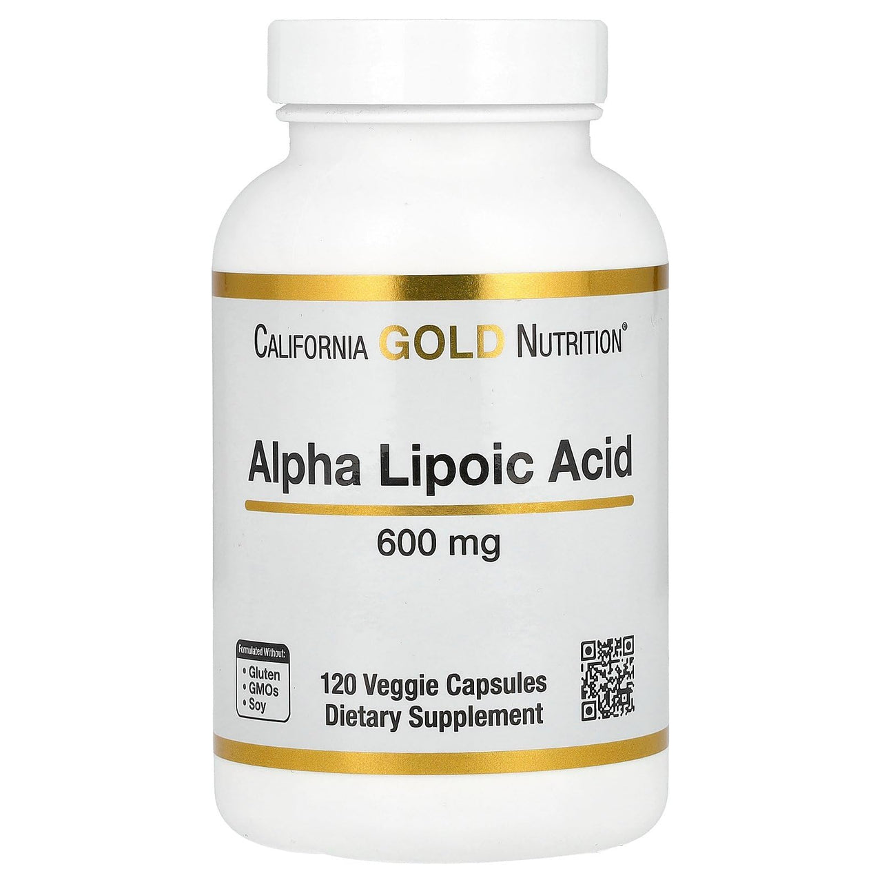 California Gold Nutrition Alpha Lipoic Acid, 600 mg, 120 Veggie Capsules