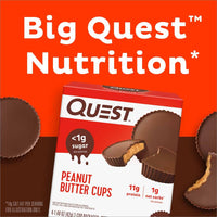 Thumbnail for Quest Nutrition Peanut Butter Cups, 11g Protein, 1g Sugar, Low Carb, Gluten Free, Keto Friendly, 12 Count