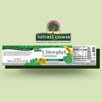 Thumbnail for Nature's Answer Chlorophyll Gummies 60 Count | Natural Internal Deodorant* | Skin & Hair Support | Immune Support | Gelatin Free | Non GMO | G Free |