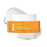 Thumbnail for Bliss Bright Idea Vitamin C Eye Cream - Brighten & Hydrate Anti-Aging Treatment, Reduces Fine Lines, Boosts Collagen & Firms, 3-O-Ethyl Ascorbic Acid, Tri-Peptide & Licorice Root, 0.5fl oz