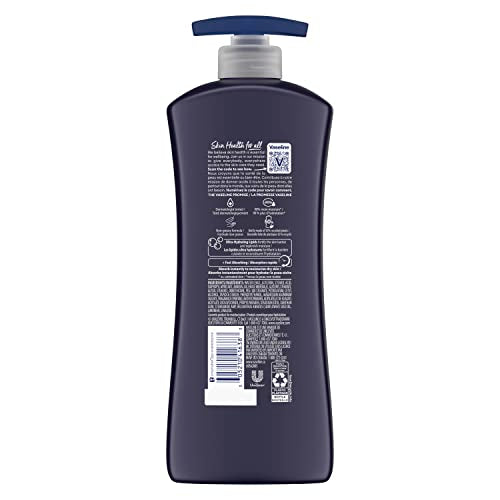 Vaseline Men Fast Absorbing 3-in-1 Face, Hands & Body Lotion for Men, 4 pack For Dry Skin,Absorbs in Just 15 Seconds for Moisturized Skin 20.3 Oz