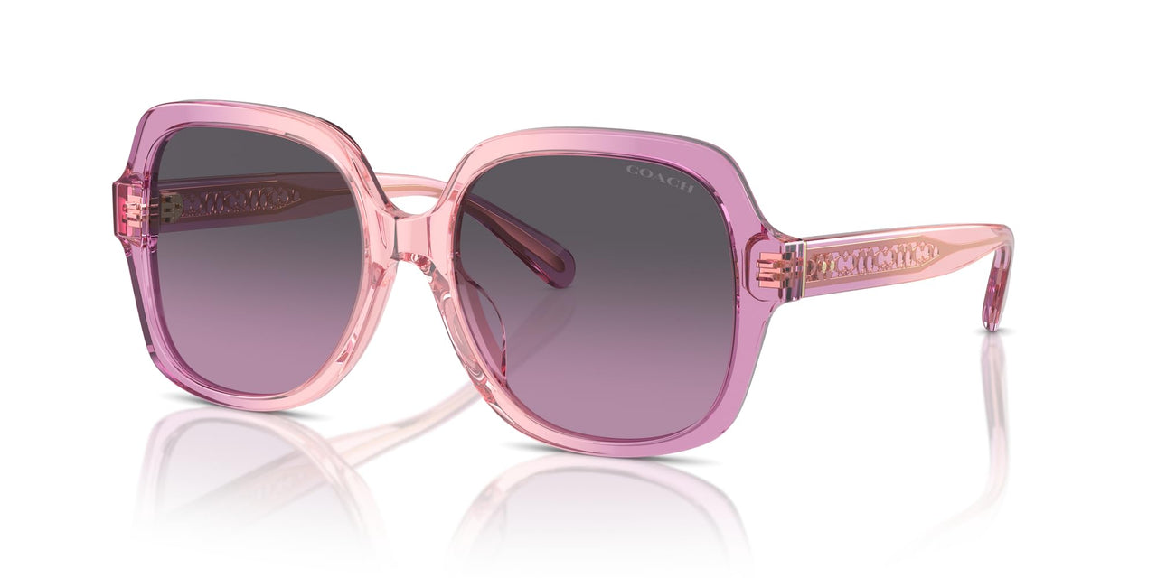 COACH Sunglasses HC 8395 F 581390 Cr962 Amethyst/Pink Gradient