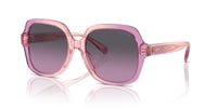 Thumbnail for COACH Sunglasses HC 8395 F 581390 Cr962 Amethyst/Pink Gradient