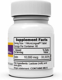 Thumbnail for Superior Source Biotin 10,000 mcg - Daily Supplement Supports Hair Health & Growth - Natural Biotin Supplement Aids Healthy Nails & Skin - 60 Sublingual Dissolving Tablets
