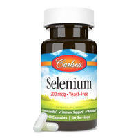 Thumbnail for Carlson - Selenium, 200 mcg Yeast-Free, Prostate Health & Immune Support, Antioxidant, 60 Capsules