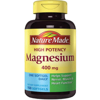 Thumbnail for Nature Made Extra Strength Magnesium 400 Milligrams - 150 Liquid Softgels