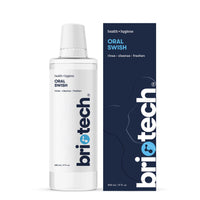 Thumbnail for BRIOTECH Oral Swish, Hypochlorous Acid Mouthwash Rinse, Gentle Oral Care Hygiene, Fight Bad Breath, Support Against Plaque, Gum Irritation & Tender Gums, Alcohol & Fluoride Free, 17 fl oz