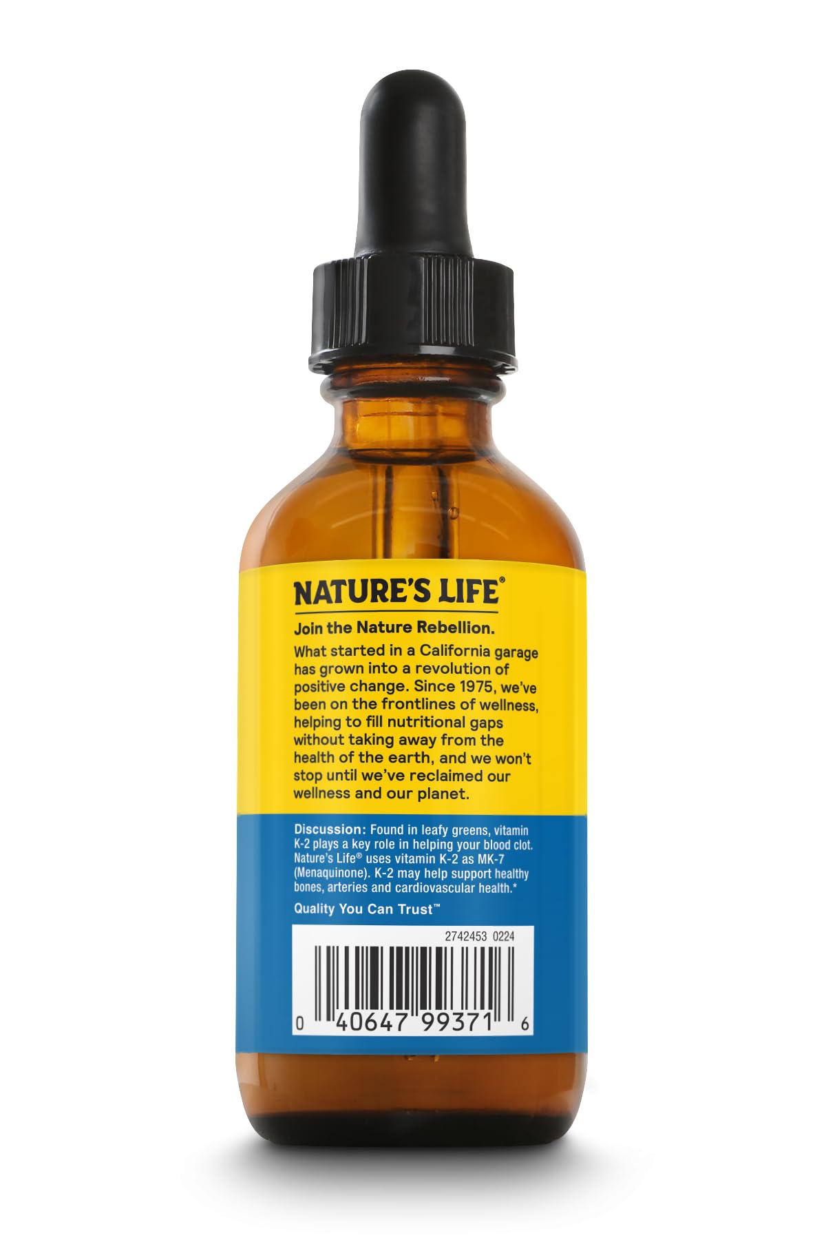 Nature's Life Vitamin K2 (MK7) Drops, 2 oz
