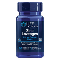 Thumbnail for Life Extension Zinc Lozenges – Citrus-Orange Flavor – for Healthy Protein Synthesis & Immune Health - Inflammation Management Supplement - Gluten-Free, Non-GMO – 60 Vegetarian Lozenges