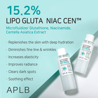 Thumbnail for APLB Glutathione Niacinamide Facial Toner | LIPO GLUTA NIAC CEN™ 15.2% 5.41 FL.OZ/Korean Skincare, Replenishing Moisture, Revitalize for Gentle and Improve Skin Texture Through Niacinamide
