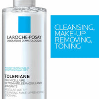 Thumbnail for La Roche-Posay Micellar Cleansing Water for Sensitive Skin, Micellar Water Makeup Remover, Cleanses and Hydrates Skin, Gentle Face Toner, Oil Free