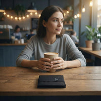 Thumbnail for LIGHT FOLD Ultra Slim Tri-Fold Wallet with RFID Blocking, Lightweight Minimalist Men’s Wallet with Elastic Band, Waterproof Durable Nylon Fabric, Slim Front Pocket Card Holder Fits 12 Cards & Cash