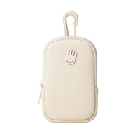 Thumbnail for Touchette Zippered Pouch, Attachable Fashion Accessory with Snap Hook for Touchland Hand Sanitizer 1FL OZ., Ivory