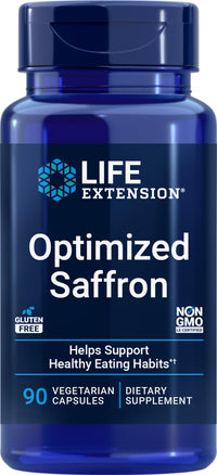 Thumbnail for Life Extension Optimized Saffron Extract with Satiereal, 90 Vegetarian Capsules