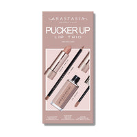 Thumbnail for Anastasia Beverly Hills - 2025 Pucker Up Lip Trio - Lipstick Blush Brown/Lip Velvet Crush/Lip Liner Malt - Holiday Gift Set