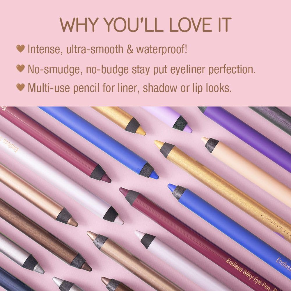 Pixi Beauty Endless Silky Eye Pen (BrighteningLilac) | Waterproof & Hypoallergenic | 0.04 oz/1.2 g