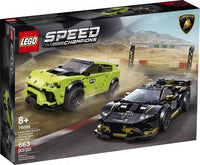 Thumbnail for LEGO Speed Champions Lamborghini Urus ST-X and Lamborghini Huracán Super Trofeo EVO 76899 Building Kit (663 Pieces)