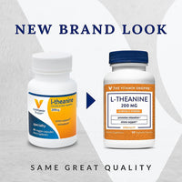 Thumbnail for The Vitamin Shoppe L-Theanine 200MG - Calm Focus, Stress Support & Relaxation, Amino Acid from Green Tea (60 Capsules)