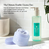 Thumbnail for Naturium Purple Ginseng Cleansing Balm Plus Plant-Based Esters & Linoleic-Rich Oils, Smoothing Face Wash, 3.0 oz