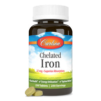 Thumbnail for Carlson Labs Chelated Iron 27mg, 250 Tablets