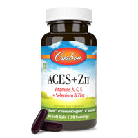 Thumbnail for Carlson - ACES + Zn, Vitamins A, C, E + Selenium & Zinc, Cellular Health & Immune Support, Antioxidant, 60 Softgels