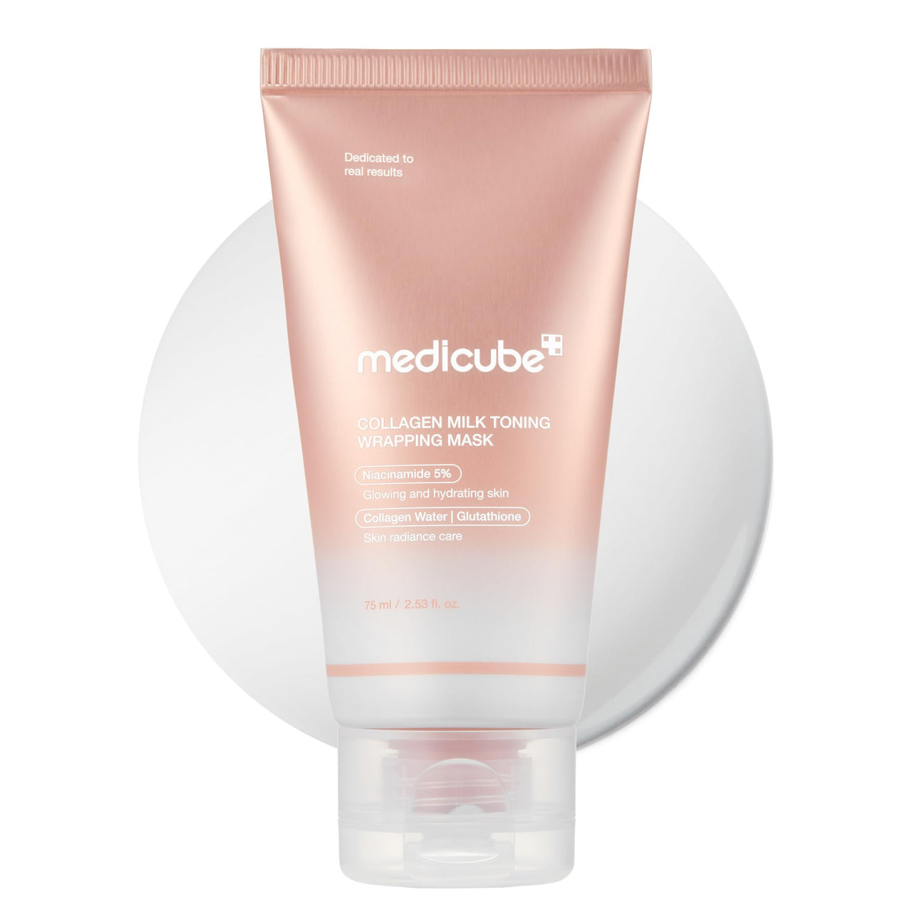 medicube Collagen Glazed Milky Glow Daytime Wrapping Mask | Quick & Easy-to-Peel Mask for Radiance, Hydration & Smooth Texture | Glutathione, Niacinamide, 130Da Collagen for Plumped, Glass Glow Skin